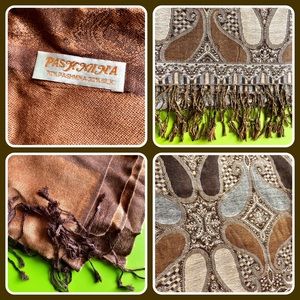 Pasmina Scarf Bundle: Copper & Brown Paisley